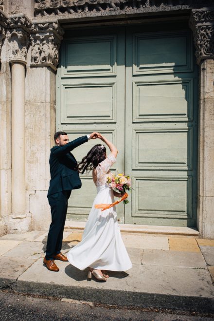 Mariage d'un couple heureux